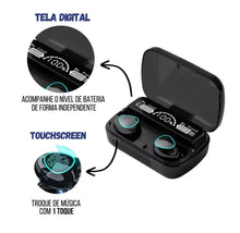 Fone Bluetooth TWS M10/F9 – Display Digital, Power Bank, Bluetooth 5.0 e Microfone HD