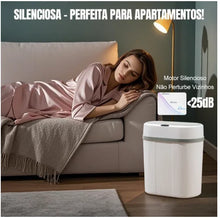 Lixeira Automática 12L com Sensor Infravermelho – Tampa Inteligente para Cozinha, Banheiro, Quarto e Escritório