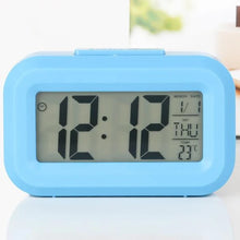 Relógio Digital de Mesa LCD com Alarme e Iluminação LED – Portátil e Compacto