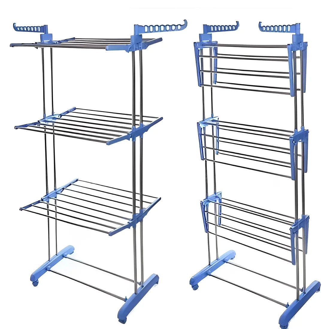 Varal Vertical Dobrável com 3 Andares – Retrátil, Extensível e de Grande Capacidade para Roupas
