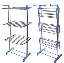 Varal Vertical Dobrável com 3 Andares – Retrátil, Extensível e de Grande Capacidade para Roupas