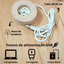 Luminária Cristal De Mesa Bola de Cristal