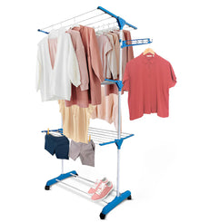 Varal Vertical Dobrável com 3 Andares – Retrátil, Extensível e de Grande Capacidade para Roupas