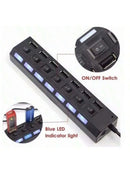 Hub USB 2.0 7 Portas – Adaptador Expansor USB para PC e Notebook com Múltiplas Conexões