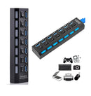 Hub USB 2.0 7 Portas – Extensor USB para PC e Notebook com Suporte para HD Externo e Pendrive