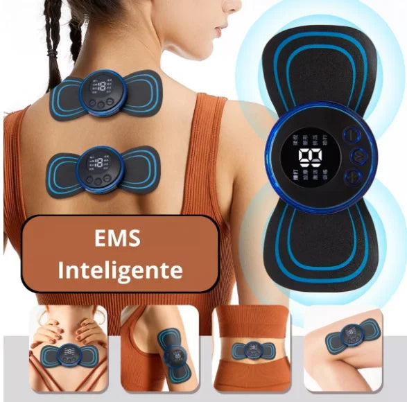 Massageador Elétrico EMS Portátil para Pescoço – Estimulador Muscular para Alívio da Dor Cervical