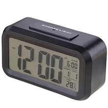 Relógio Digital de Mesa LCD com Alarme e Iluminação LED – Portátil e Compacto