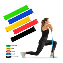 Kit com 5 Mini Faixas Elásticas de Resistência – Mini Bands para Academia, Treino Funcional e Exercícios em Casa