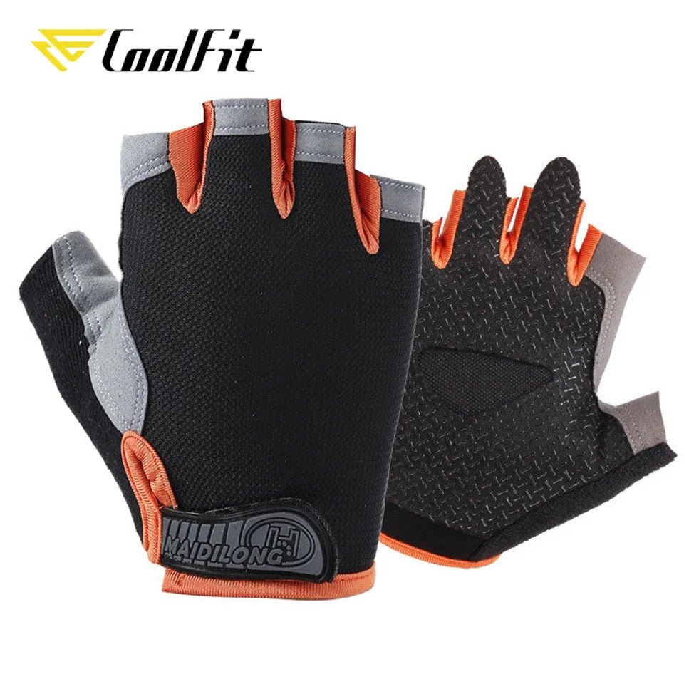 Luvas de Musculação CoolFit com Palma em Silicone – Antiderrapantes para Academia, CrossFit e Levantamento de Peso