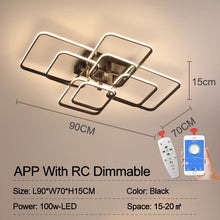 Plafon LED Retangular NEO Gleam Moderno – Luminária de Teto em Alumínio e Acrílico para Sala e Quarto