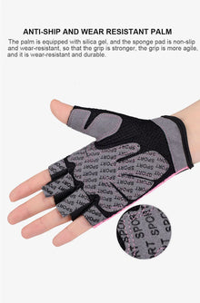 Luvas de Musculação CoolFit com Palma em Silicone – Antiderrapantes para Academia, CrossFit e Levantamento de Peso