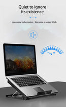 Cooler Gamer para Notebook 12 a 16 Polegadas – Base Refrigerada com Dupla Ventoinha, Controle de Velocidade e 2 Portas USB