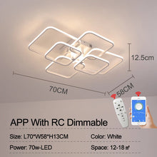 Plafon LED Retangular NEO Gleam Moderno – Luminária de Teto em Alumínio e Acrílico para Sala e Quarto