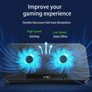 Cooler Gamer para Notebook 12 a 16 Polegadas – Base Refrigerada com Dupla Ventoinha, Controle de Velocidade e 2 Portas USB