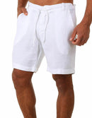 Bermuda Masculina Casual em Linho e Algodão