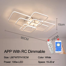 Plafon LED Retangular NEO Gleam Moderno – Luminária de Teto em Alumínio e Acrílico para Sala e Quarto