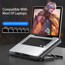 Cooler Gamer para Notebook 12 a 16 Polegadas – Base Refrigerada com Dupla Ventoinha, Controle de Velocidade e 2 Portas USB