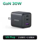 UGREEN Carregador GaN Fast Charger USB-C 45W com PD 3.0 e QC 3.0