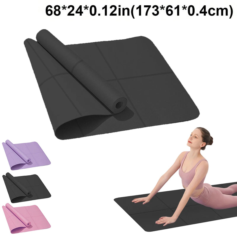Tapete de Yoga EVA 4mm – Colchonete Antiderrapante para Yoga, Pilates, Fitness e Alongamentos