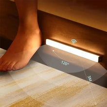 Luz LED com Sensor de Movimento Recarregável USB Magnética – Barra de Iluminação para Armários, Closets e Cozinha