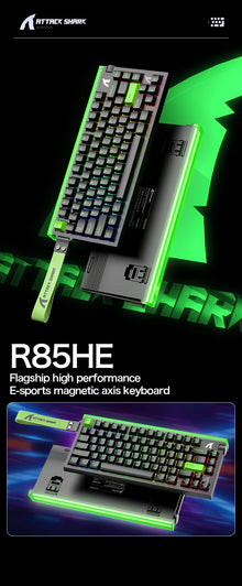 Teclado Gamer Magnético Attack Shark R85 HE