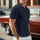 Camisa Polo Masculina Jacquard Slim Casual