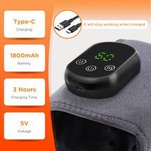 Massageador Térmico para Punho e Tornozelo sem Fio – 5 Níveis de Aquecimento e 3 Modos de Vibração