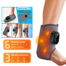 Massageador Térmico para Punho e Tornozelo sem Fio – 5 Níveis de Aquecimento e 3 Modos de Vibração