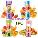 Mini Liquidificador Portatil Mixer Juice Garrafa Shake 6 Laminas + Cabo USB