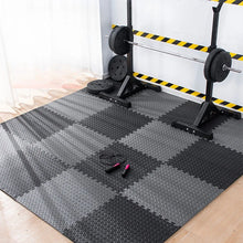 Kit com 16 Tapetes Modulares EVA 30x30cm – Piso Antiderrapante para Academia, Yoga e Home Gym