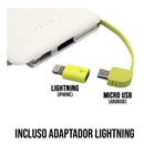 Power Bank 10000mAh Portátil, Carregamento Rápido Compacto Leve, Bateria Externa Para Celular Emergência