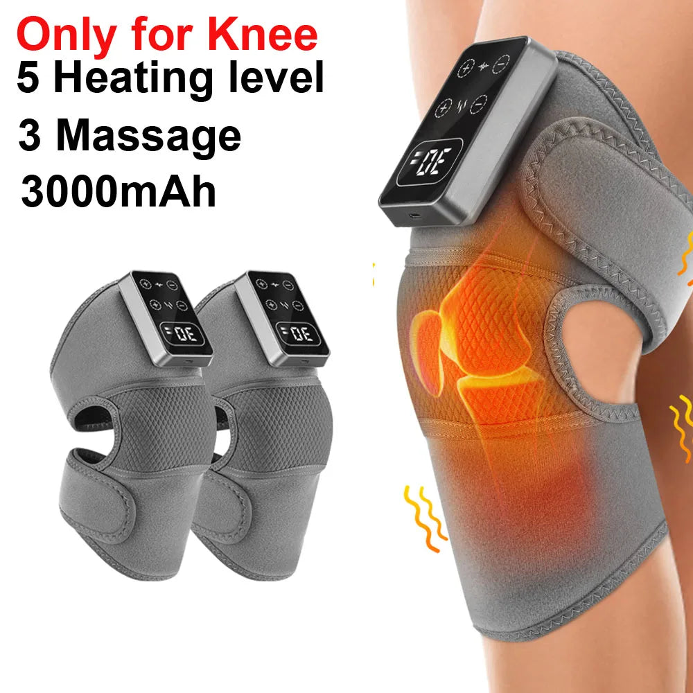 Massageador Térmico para Joelho sem Fio – Aquecimento, Vibração e Alívio Muscular para Pernas e Articulações