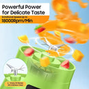Mini Liquidificador Portatil Mixer Juice Garrafa Shake 6 Laminas + Cabo USB