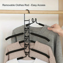 Cabide Organizador Metálico Multicamadas para Roupas – Antiderrapante, Reforçado e Economiza Espaço