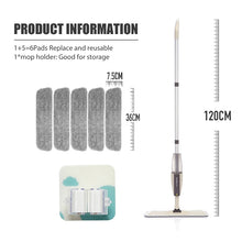 Mop Spray com Reservatório e Refil de Microfibra Reutilizável – Esfregão Giratório para Limpeza de Pisos