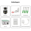 Mini Câmera Wi-Fi COIBEU 3MP Dupla Lente