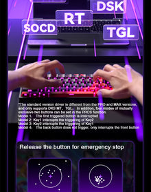 Teclado Magnético Gamer AULA WIN60 – Rapid Trigger, 8000Hz, RGB, Hot Swap e Layout 60%
