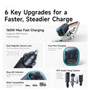 Carregador Veicular BASEUS 160W USB-C Fast Charging PD 3.0 PPS