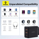 Carregador BASEUS 30W USB-C + USB-A – Fast Charging PD 3.0 com 3 Portas
