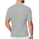 Camisa Polo Masculina Jacquard Slim Casual