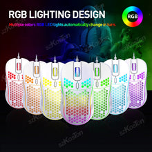 Mouse Gamer Honeycomb RGB com DPI Ajustável até 7200 DPI