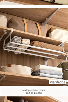 Sapateira Organizadora Ajustável de 2 Níveis – Economiza Espaço para Armários e Guarda-Roupas