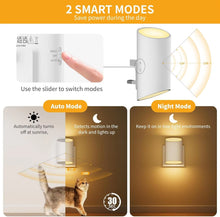 Luz Noturna LED com Sensor de Movimento – Luminária para Tomada EU/US com Acendimento Automático