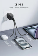 UGREEN Carregador GaN Fast Charger USB-C 45W com PD 3.0 e QC 3.0