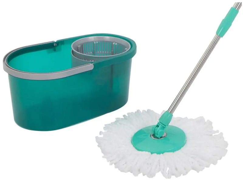 Mop Giratório Noviça Original com Balde 7L – Esfregão Rotativo para Limpeza de Pisos