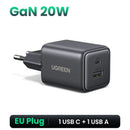 UGREEN Carregador GaN Fast Charger USB-C 45W com PD 3.0 e QC 3.0