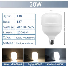 Lâmpada LED E27 Super Brilhante 50W 5000lm – Iluminação Residencial e Comercial Bivolt
