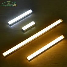 Luz LED com Sensor de Movimento Recarregável USB Magnética – Barra de Iluminação para Armários, Closets e Cozinha