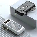 Carregador Portátil Solar 20000mAh 4 Cabos Embutidos Lanterna LED Powerbank Para Viagem