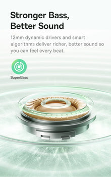 Fone Bluetooth Baseus Bass EP10 NC TWS – ANC 43dB, 4 Microfones ENC, Bluetooth 6.0 e IP55